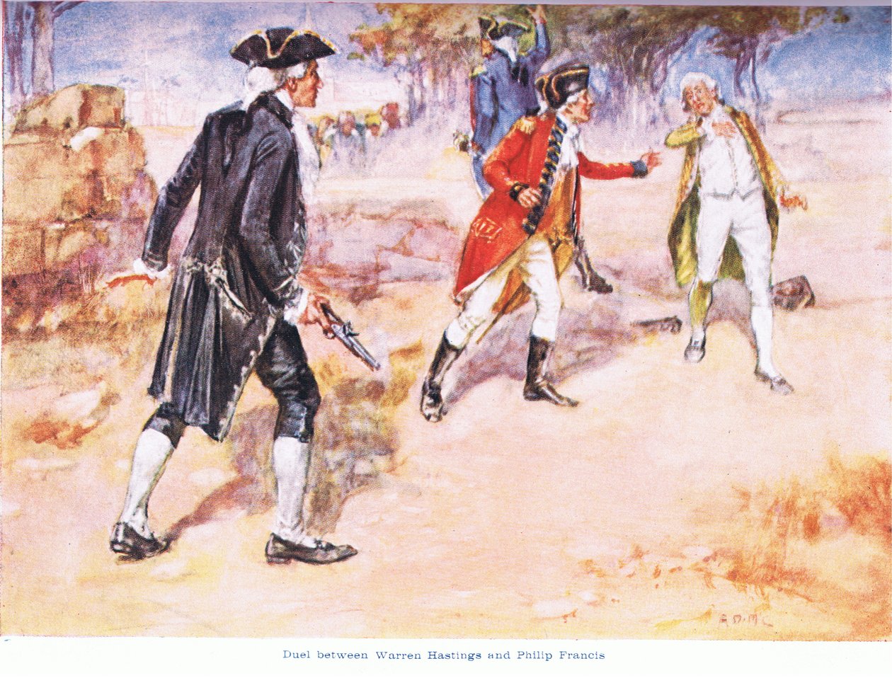 Duelo entre Warren Hastings y Philip Francis, 1780 de Arthur David McCormick