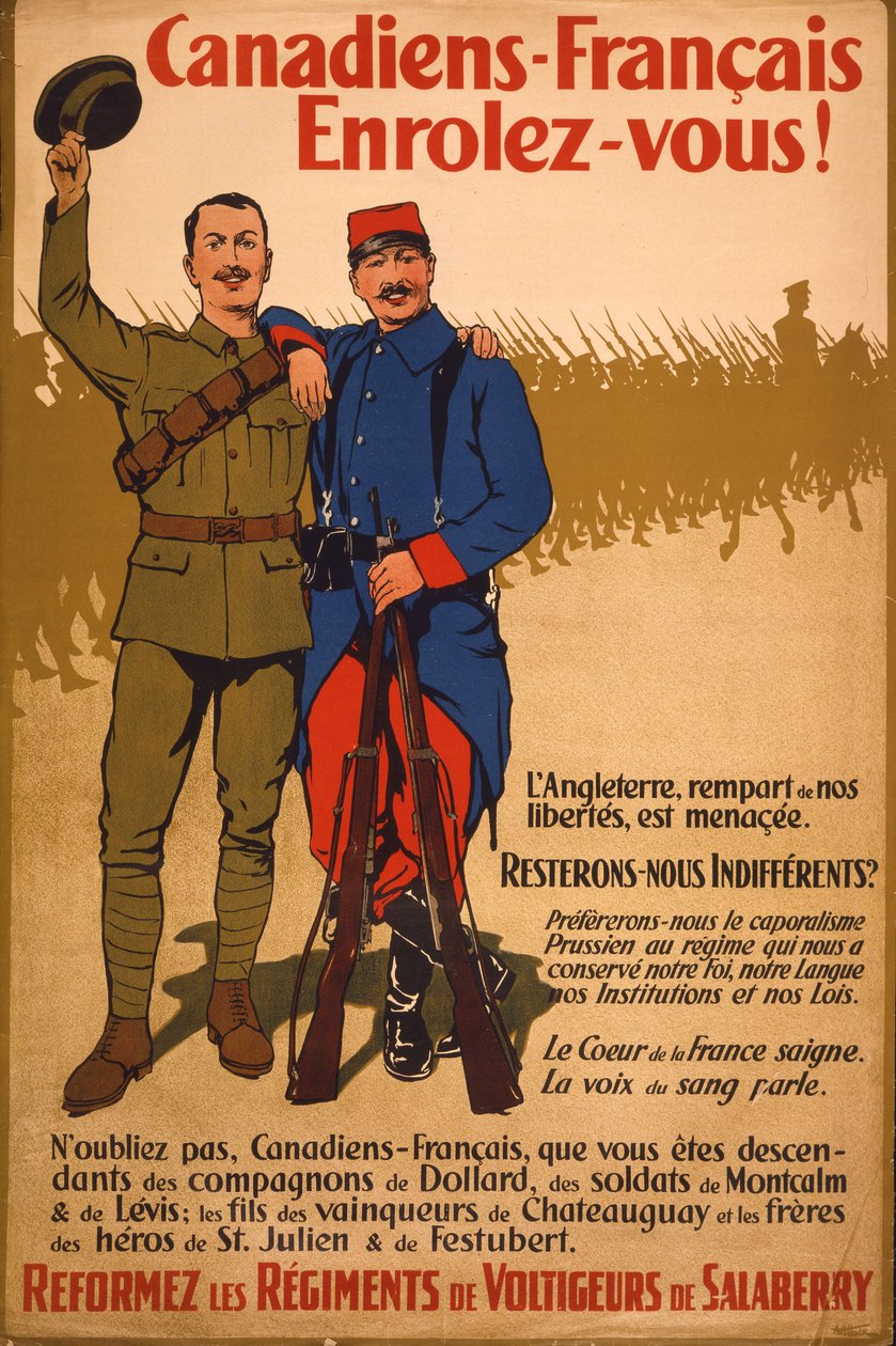¡Los franco-canadienses enrolez-vous! de Arthur H. Hider