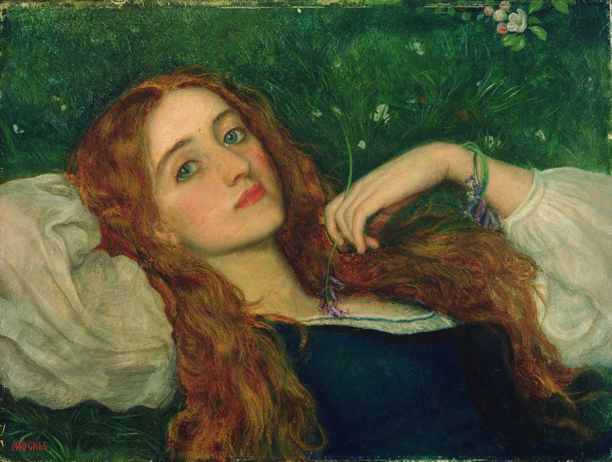 En la Hierba de Arthur Hughes
