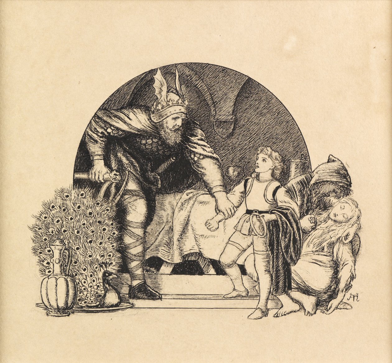 Caballerosidad, 1871 de Arthur Hughes