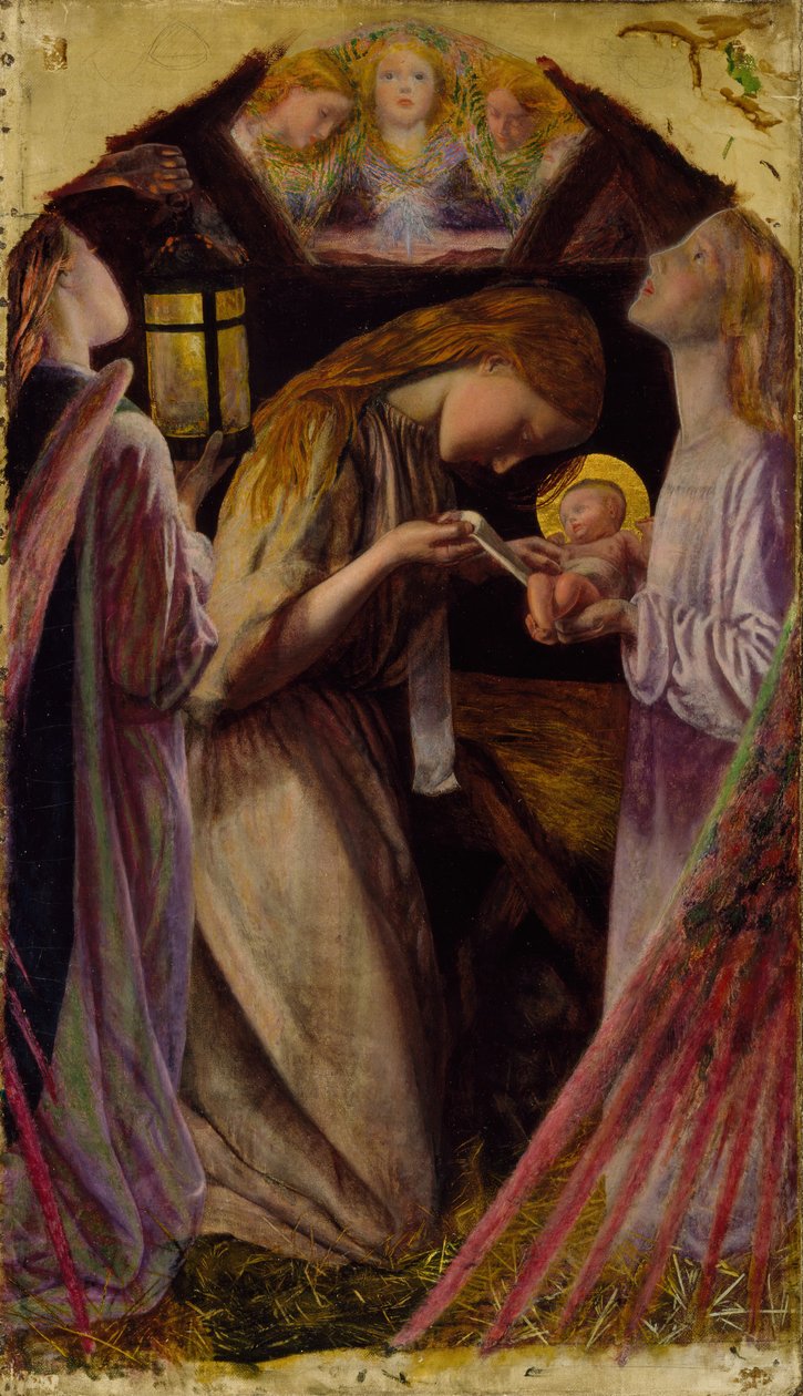 La Natividad, 1858 de Arthur Hughes