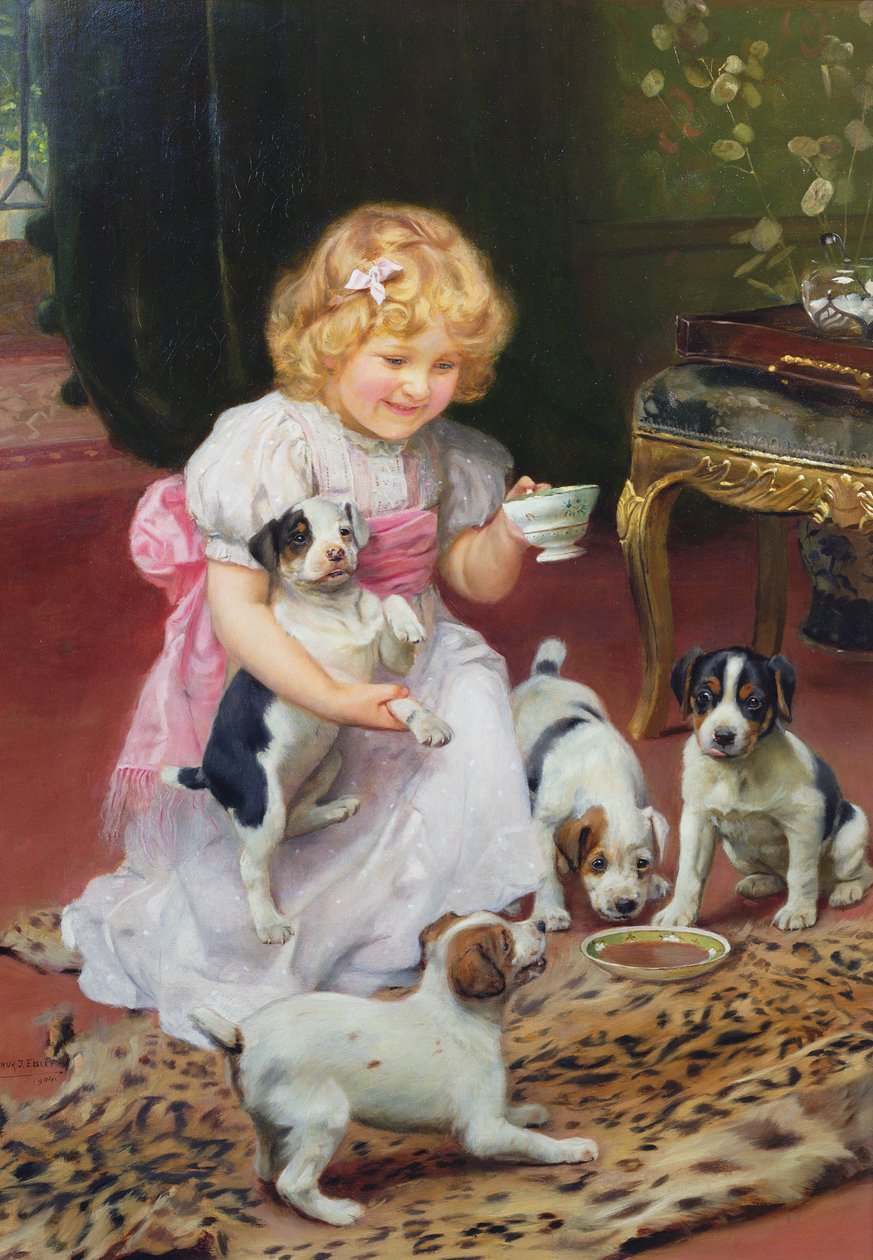 La hora del té de Arthur John Elsley