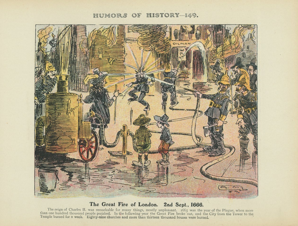 El Gran Incendio de Londres. 2 de septiembre. de Arthur Moreland