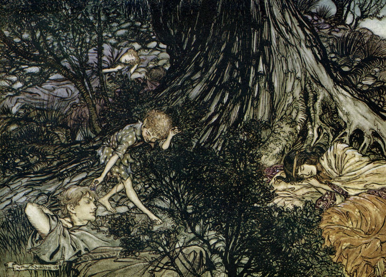 El sueño de una noche de verano de Arthur Rackham