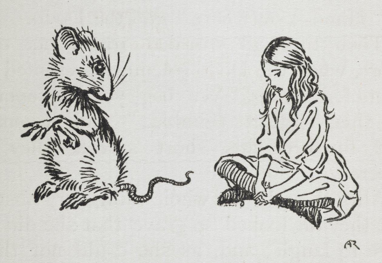 Alicia y el ratón de Arthur Rackham