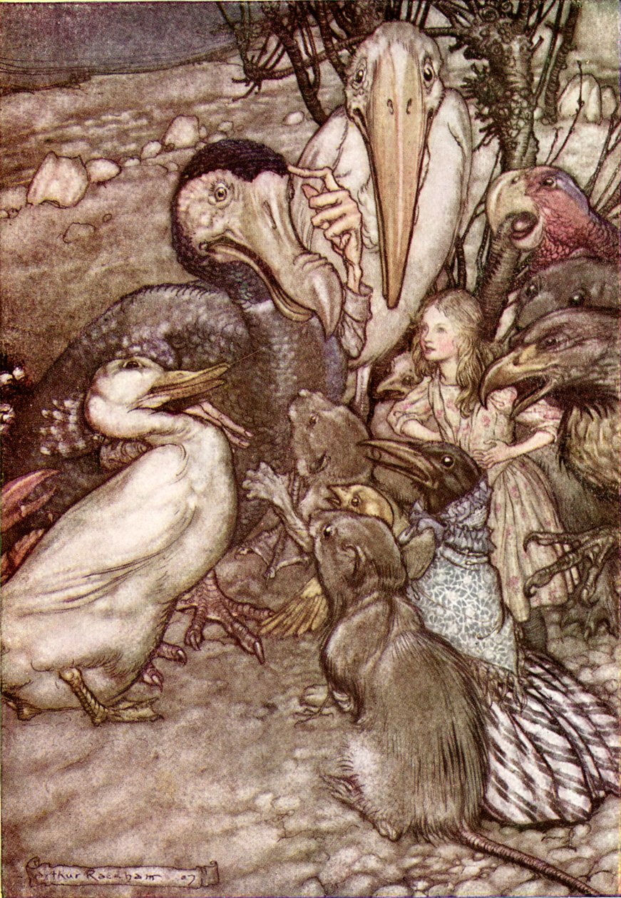 Las aventuras de Alicia en el país de las maravillas de Lewis Carroll de Arthur Rackham