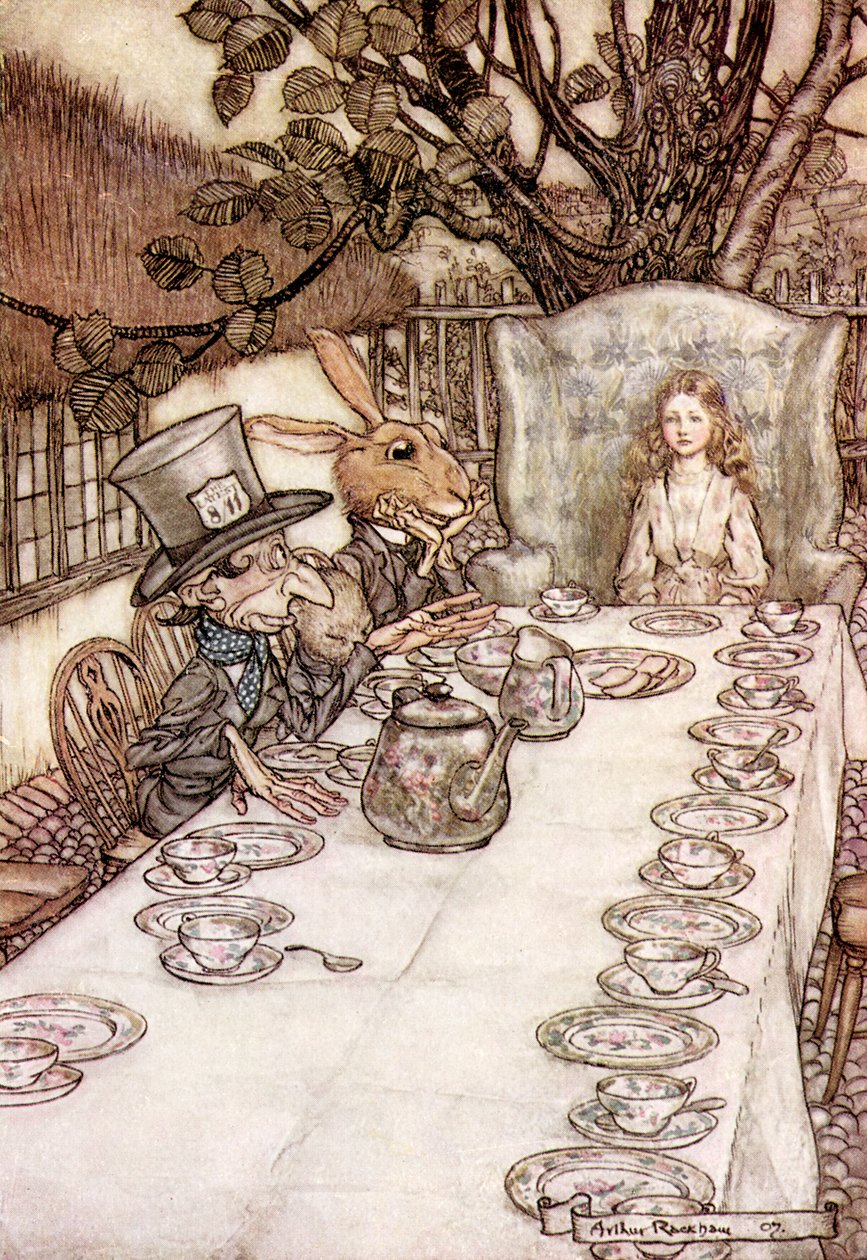 Alicia en el país de las maravillas de Arthur Rackham