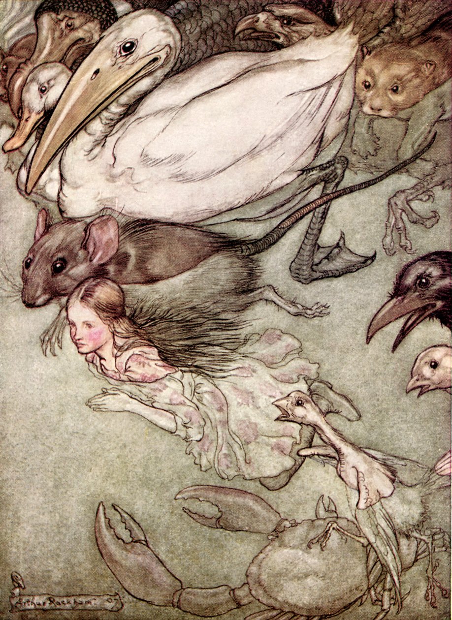 Las aventuras de Alicia en el país de las maravillas de Arthur Rackham