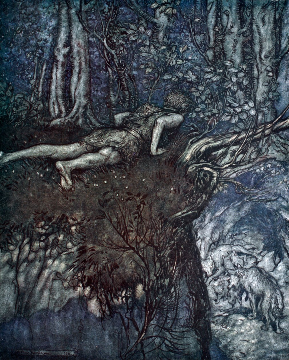 Y allí aprendí cómo era el amor de Arthur Rackham