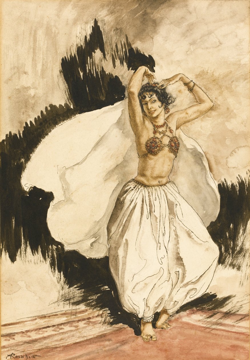 La danza de Anitra. Ilustración para Peer Gynt de Henrik Ibsen de Arthur Rackham