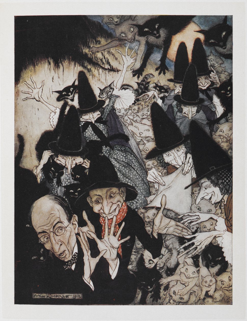Como iba a St. Ives de Arthur Rackham