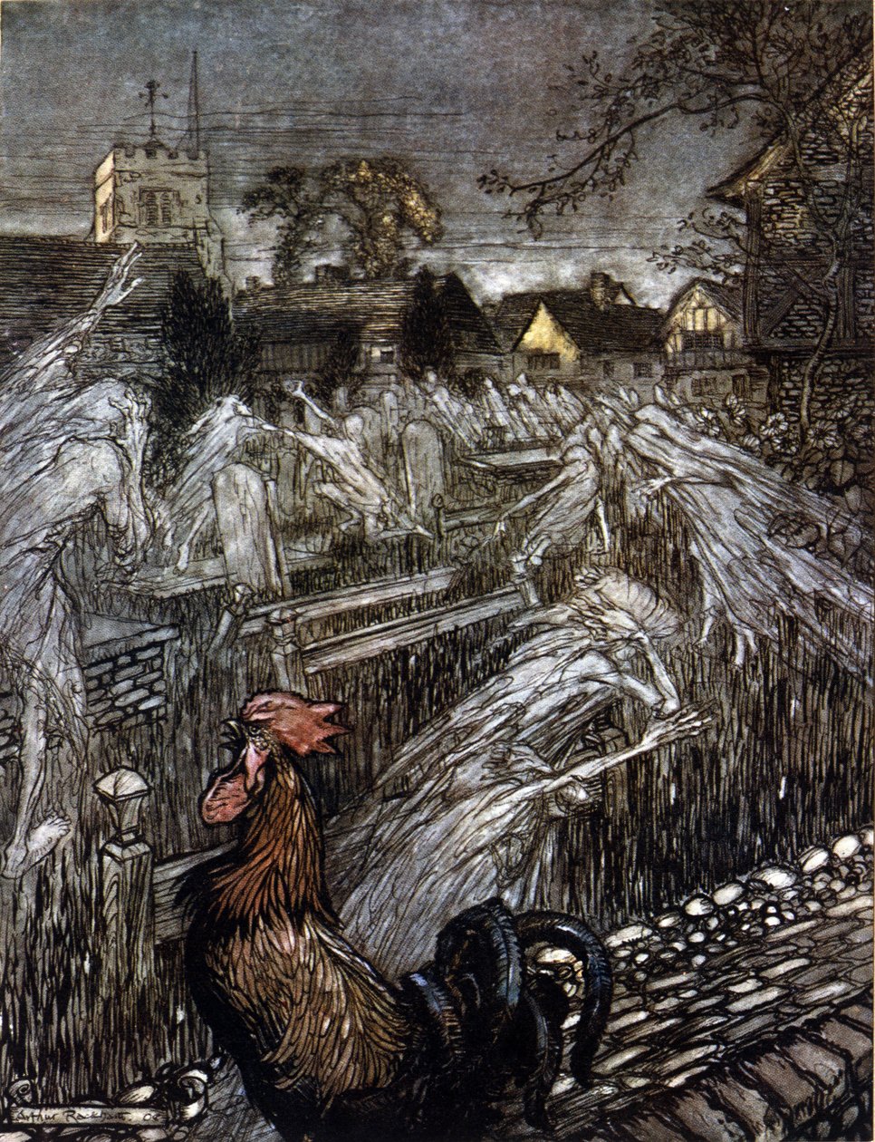 Ilustración de Arthur RACKHAM (1867-1939) para El sueño de una noche de verano de William SHAKESPEARE de Arthur Rackham