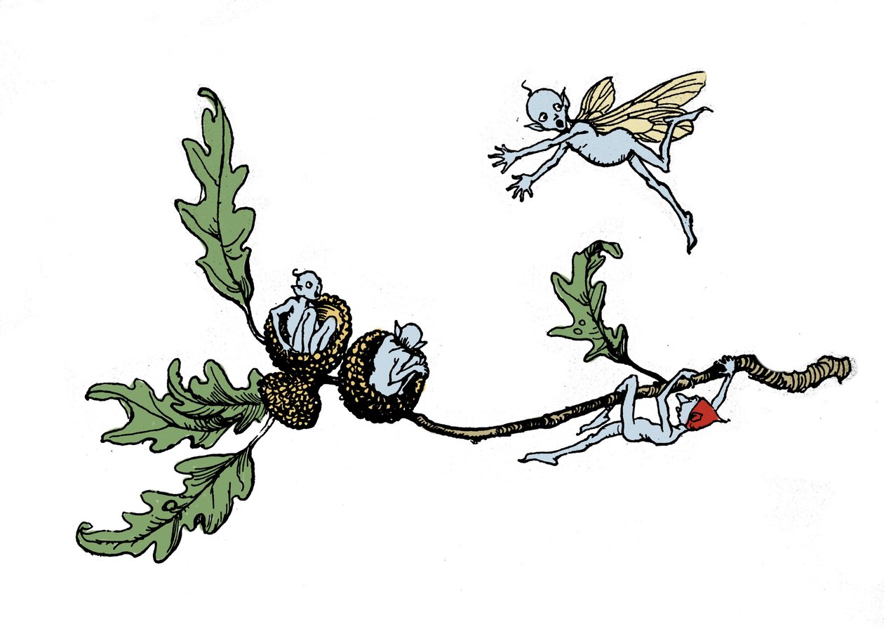 Ilustración de Arthur RACKHAM (1867-1939) para El sueño de una noche de verano de William SHAKESPEARE de Arthur Rackham