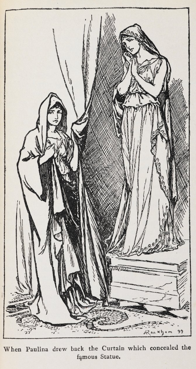 Ilustración de Paulina de El cuento de invierno de Arthur Rackham
