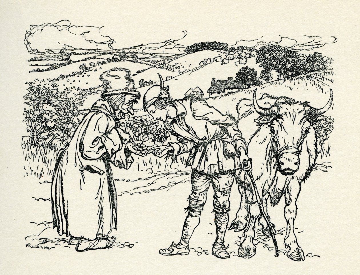 Jack y las habichuelas mágicas de Arthur Rackham