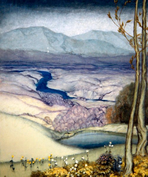Paisaje, c.1920 de Arthur Rackham