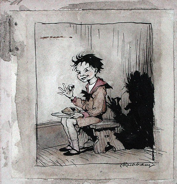 Little Jack Horner, ilustración de 