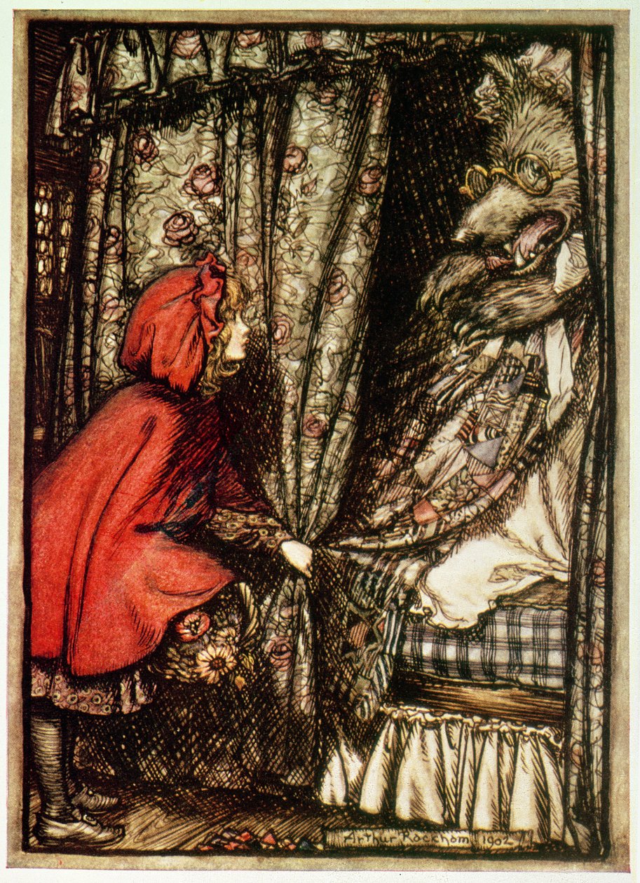 Caperucita Roja de Arthur Rackham