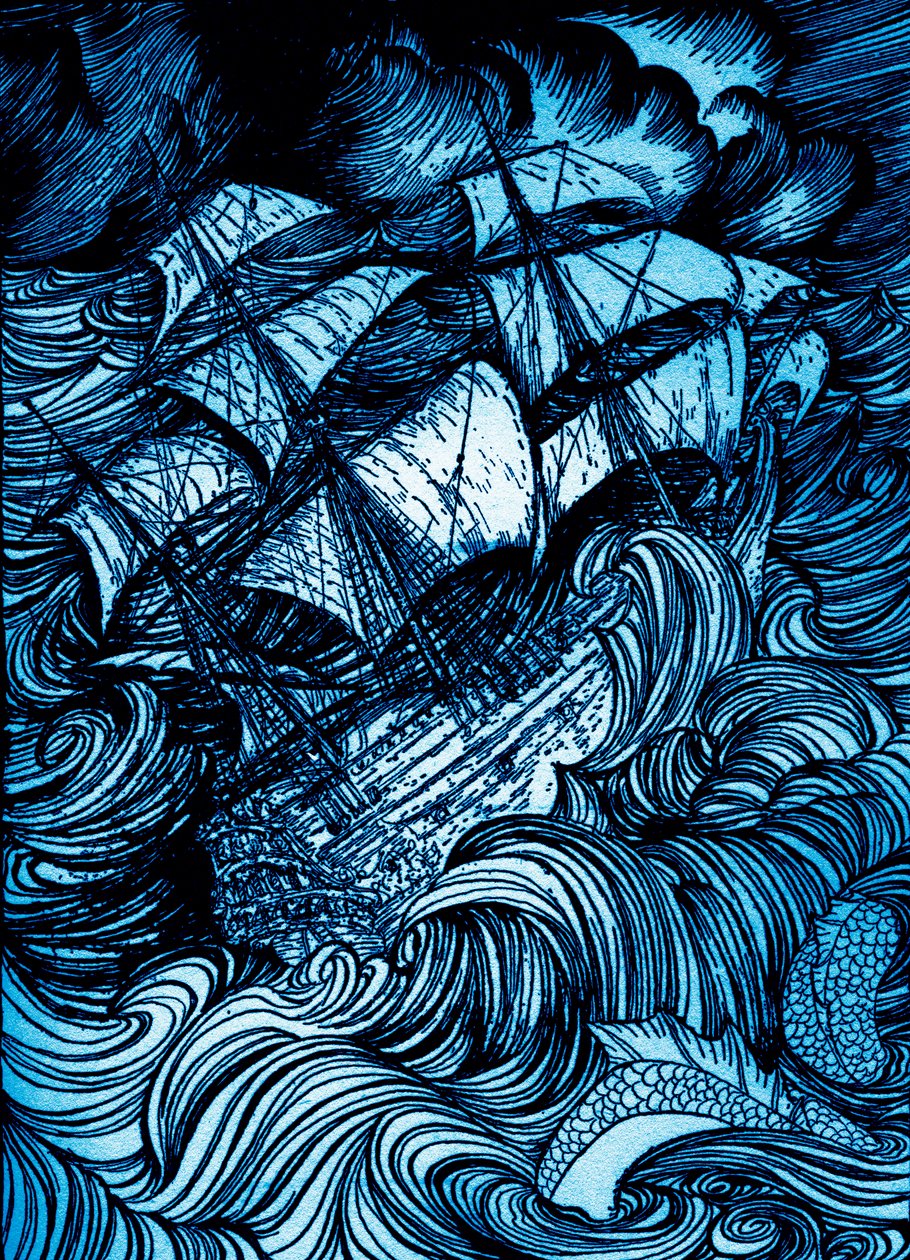 Manuscrito encontrado en una botella de Arthur Rackham