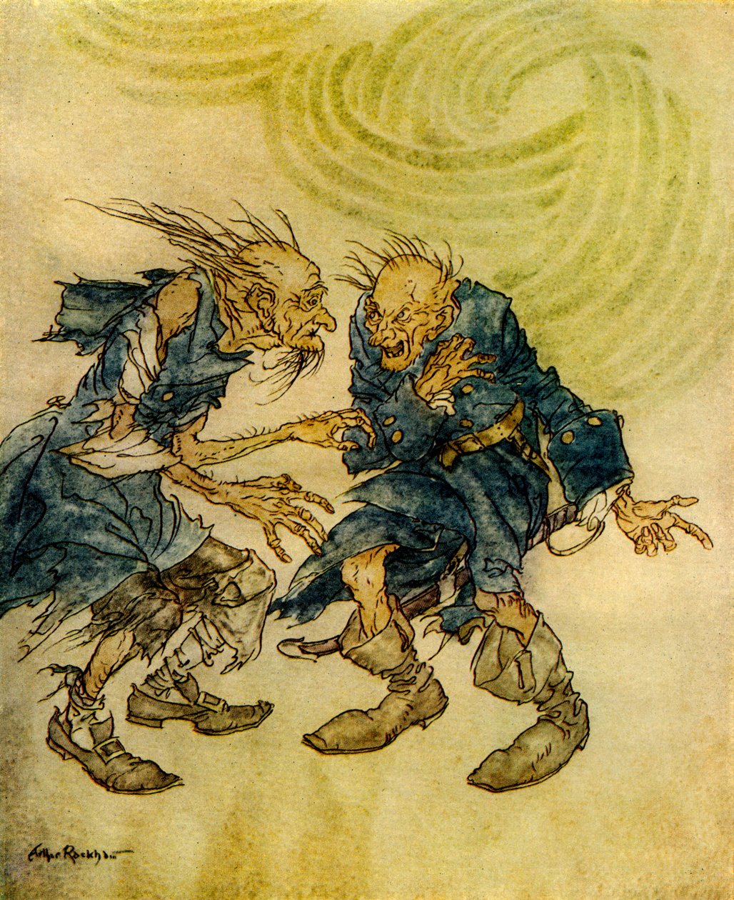 Manuscrito encontrado en una botella de Edgar Allan Poe de Arthur Rackham