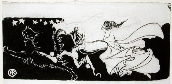 Juegos bajo la luz de las estrellas de Arthur Rackham