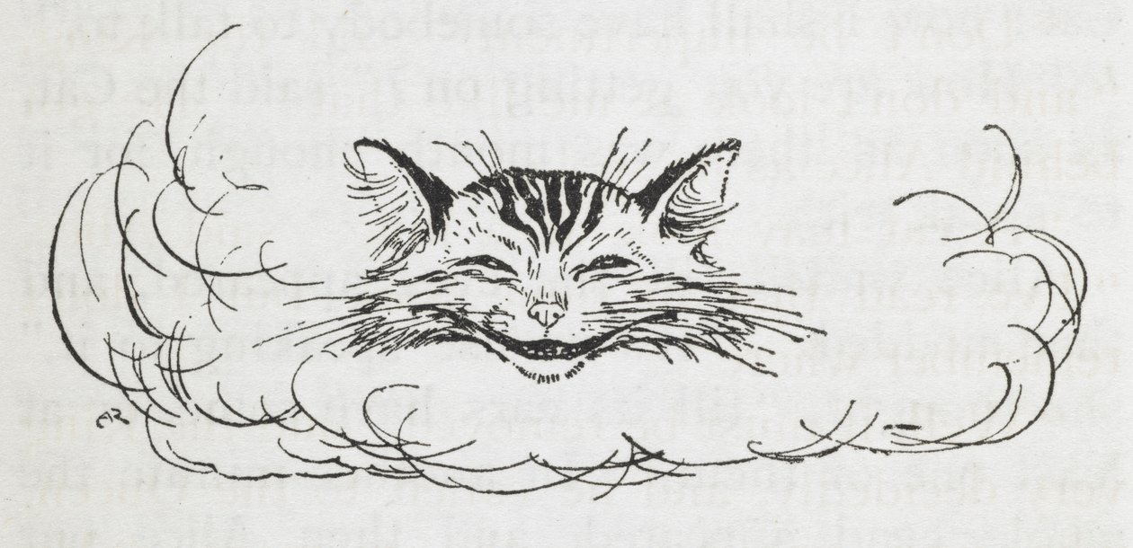 El gato de Cheshire de Arthur Rackham