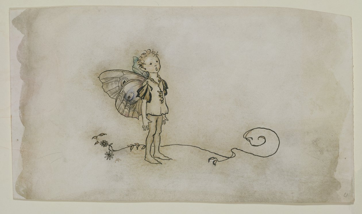 La cosa de las hadas, de El sueño de una noche de verano, publicada en 1908 de Arthur Rackham