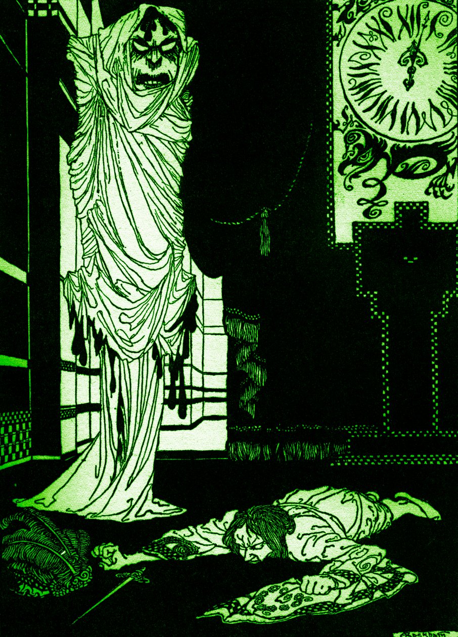 La máscara de la muerte roja" de Edgar Allan Poe de Arthur Rackham