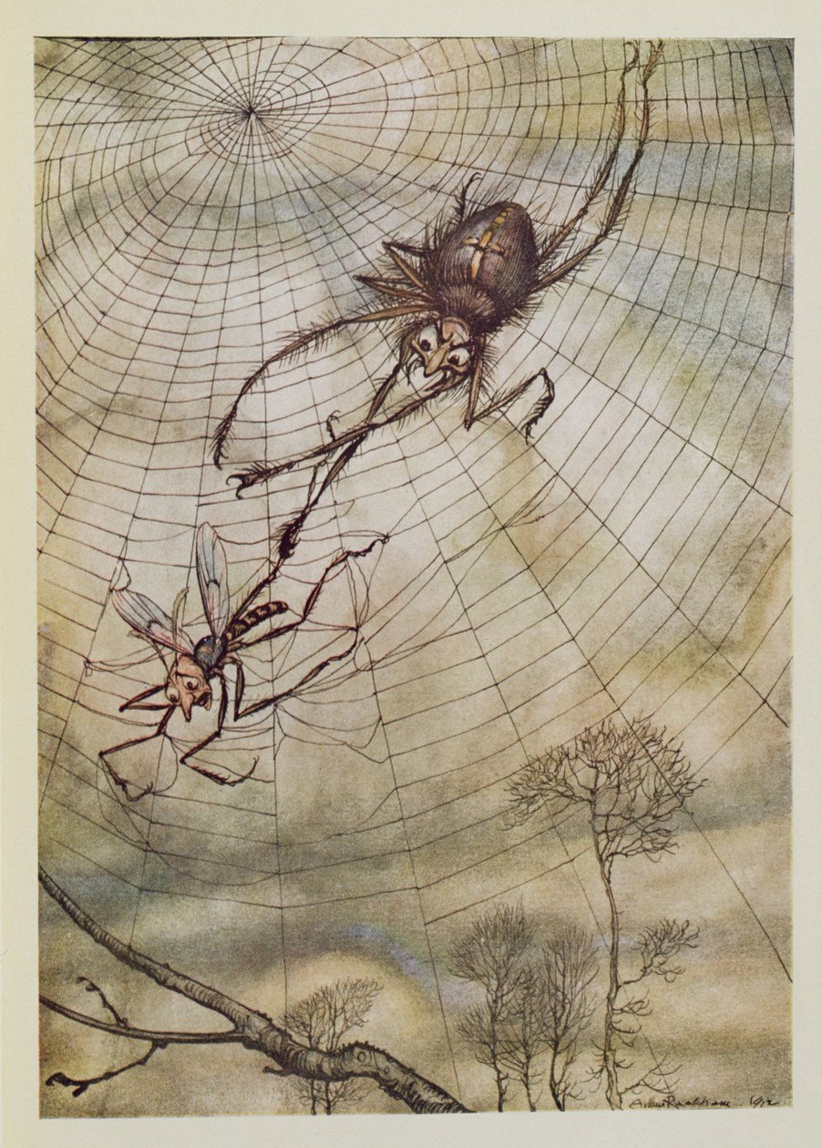 La araña y la mosca, ilustración de 