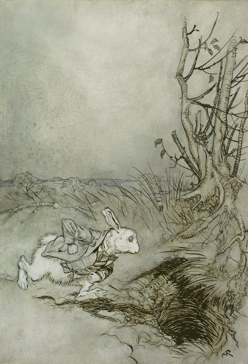 El Conejo Blanco, ilustración de 