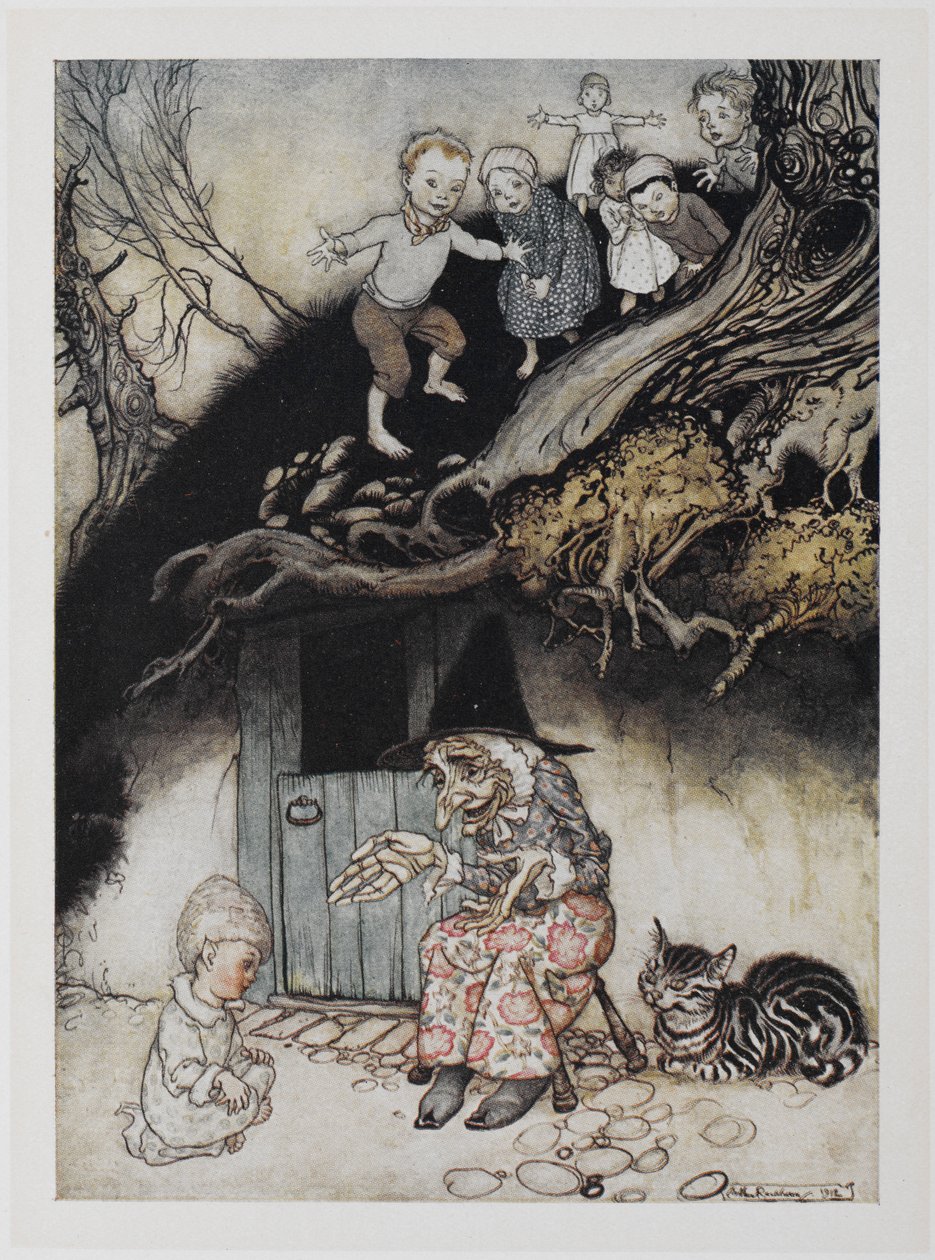 Había una anciana que vivía bajo una colina. de Arthur Rackham
