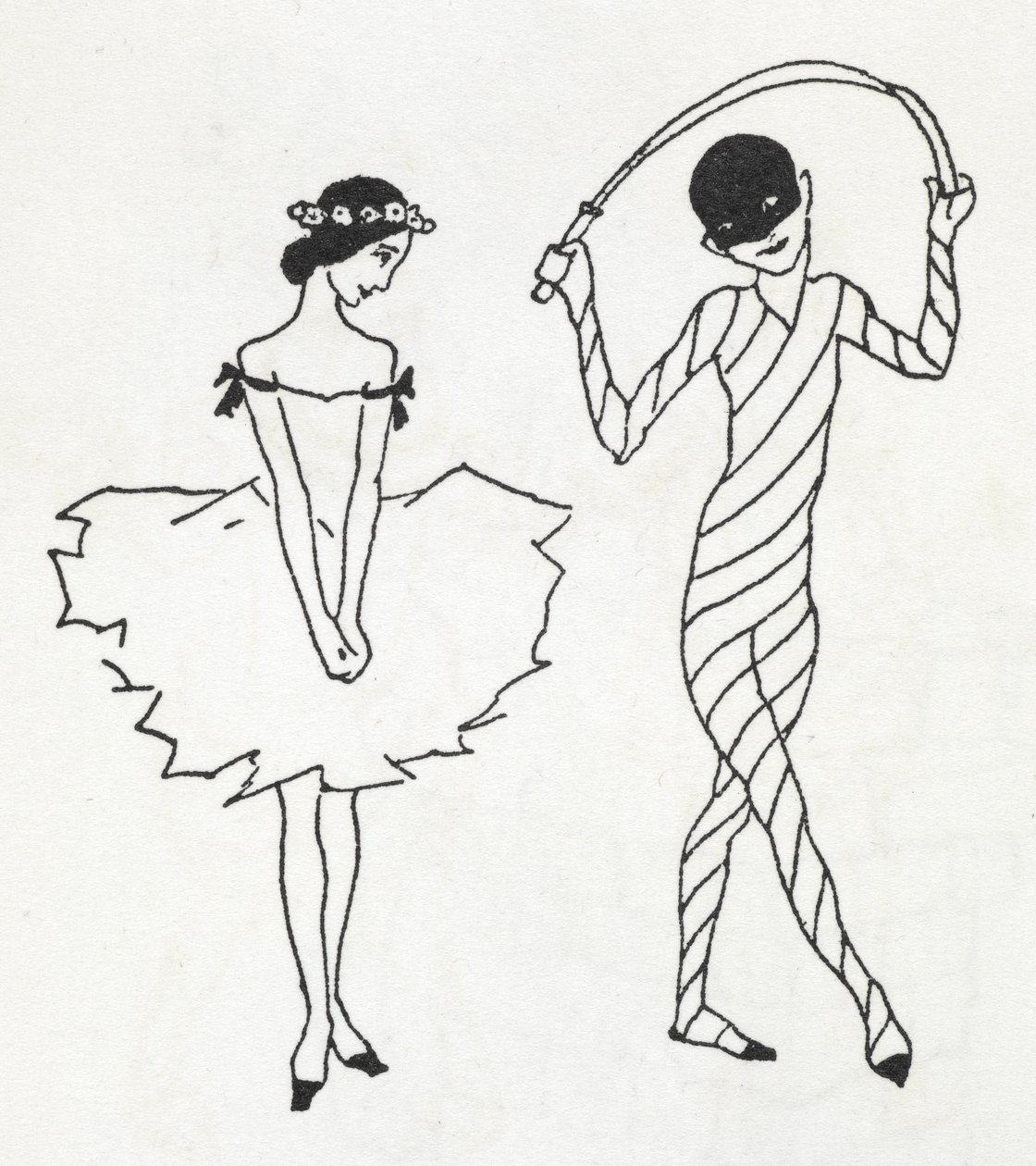 Dos bailarines de Arthur Rackham