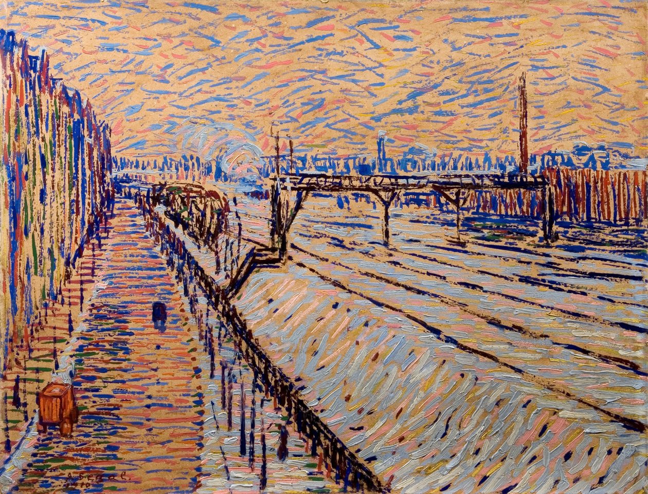 El ferrocarril, 1910 de Arthur Segal