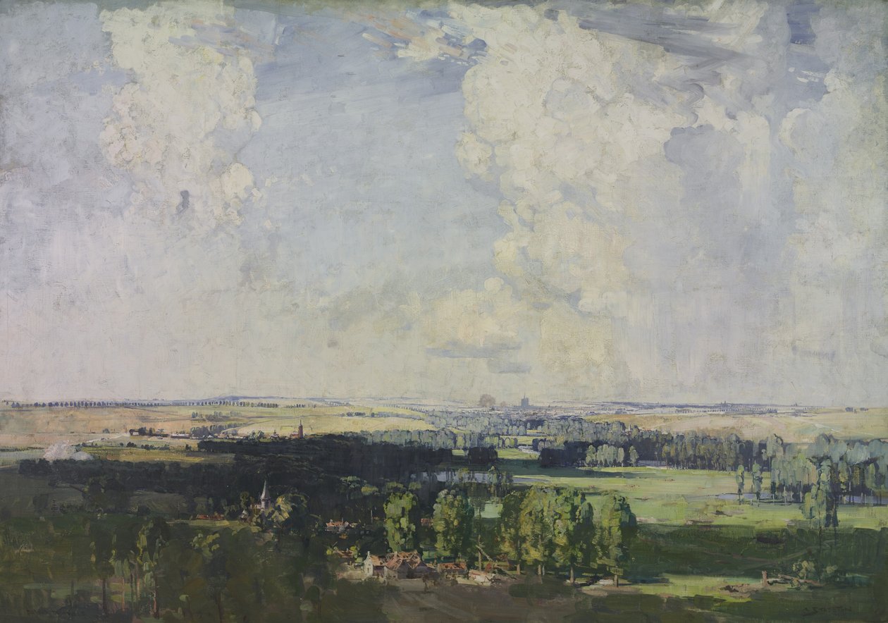 Amiens, la llave del oeste, 1928 de Arthur Streeton