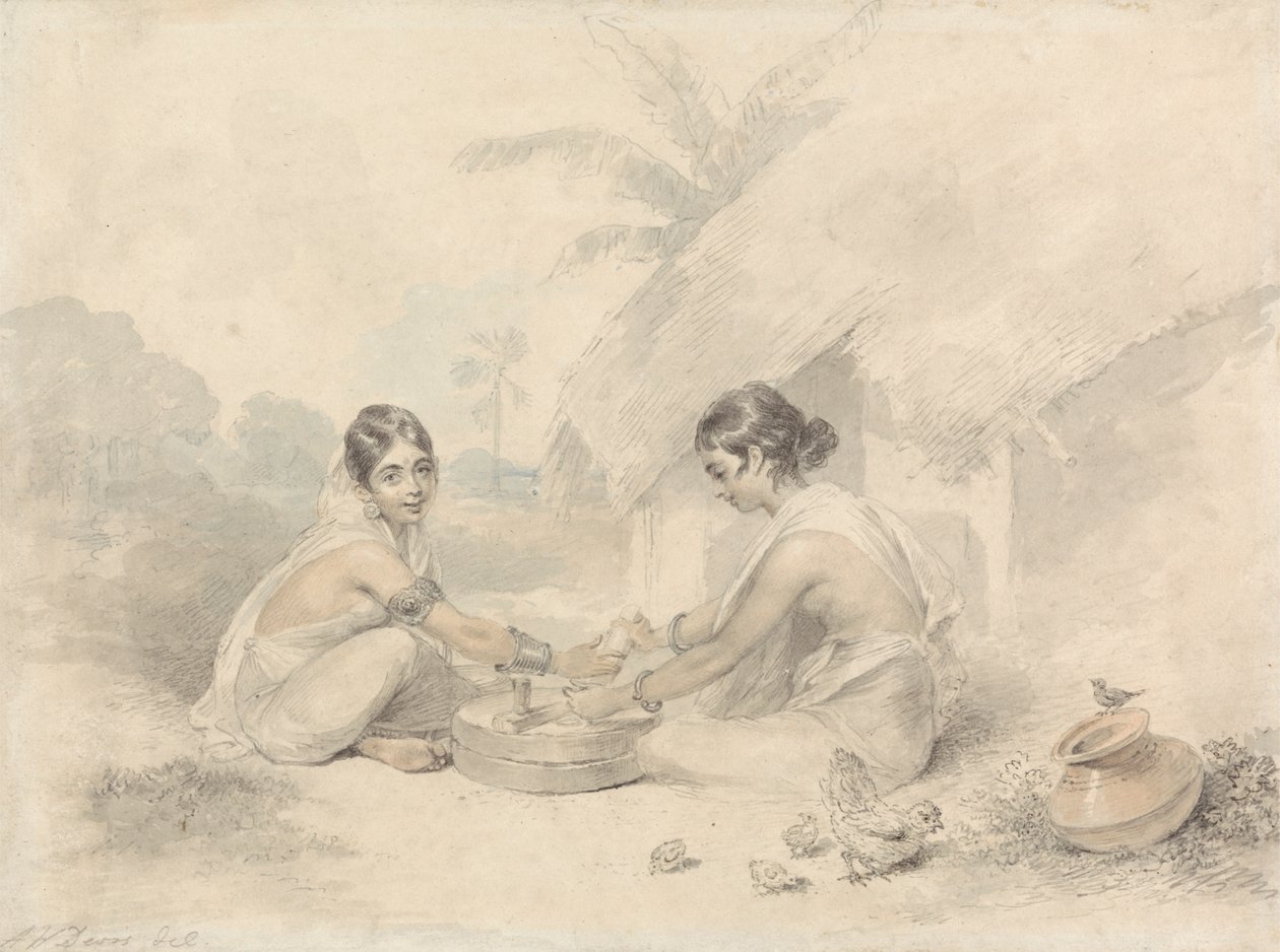 Mujeres nativas de Bengala de Arthur William Devis