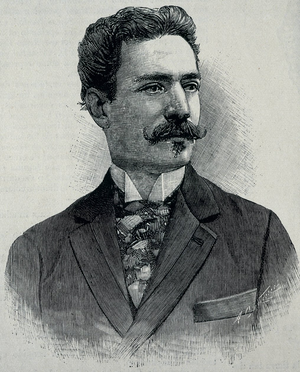 ALBARRAN Y DOMINGEZ, Joaquin (1860 - 1912). Urólogo español nacido en Cuba. (grabado) de Artist Unknown