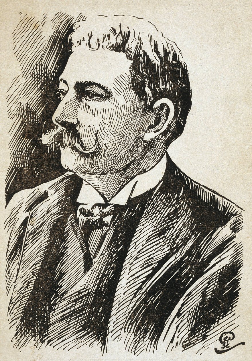AZEVEDO, Aluisio de (1857-1913). Escritor brasileño. Grabado. de Artist Unknown