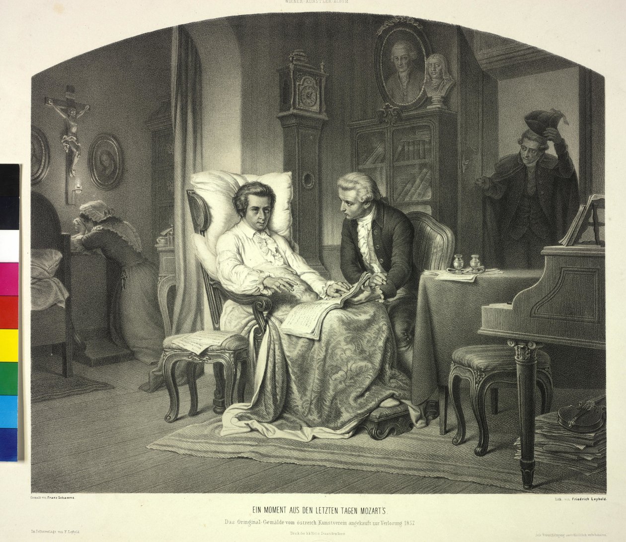 Un momento de los últimos días de Mozart de Artist Unknown