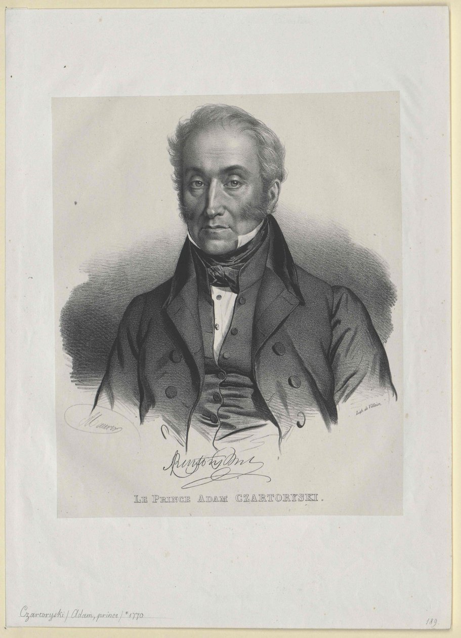 Adam George count Czartoryski (imprimir) de Artist Unknown