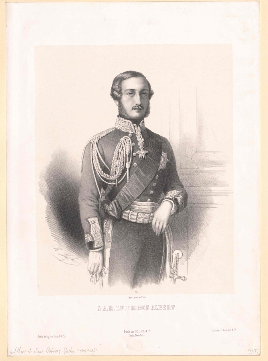 Alberto, Príncipe consorte de Inglaterra Duque de Sajonia Príncipe de Sajonia-Coburgo-Gotha de Artist Unknown