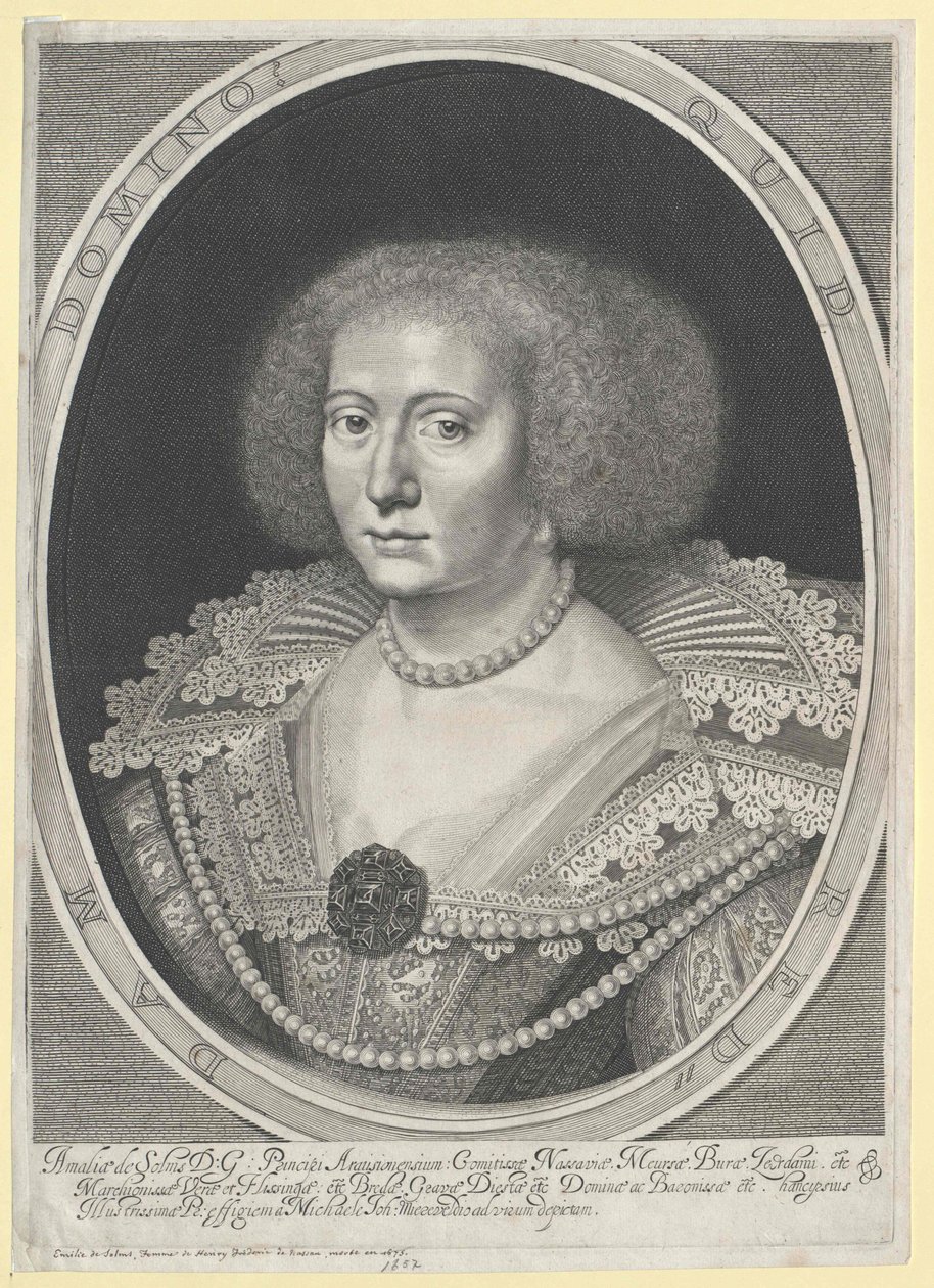 Amalia Condesa de Solms-Braunfels de Artist Unknown
