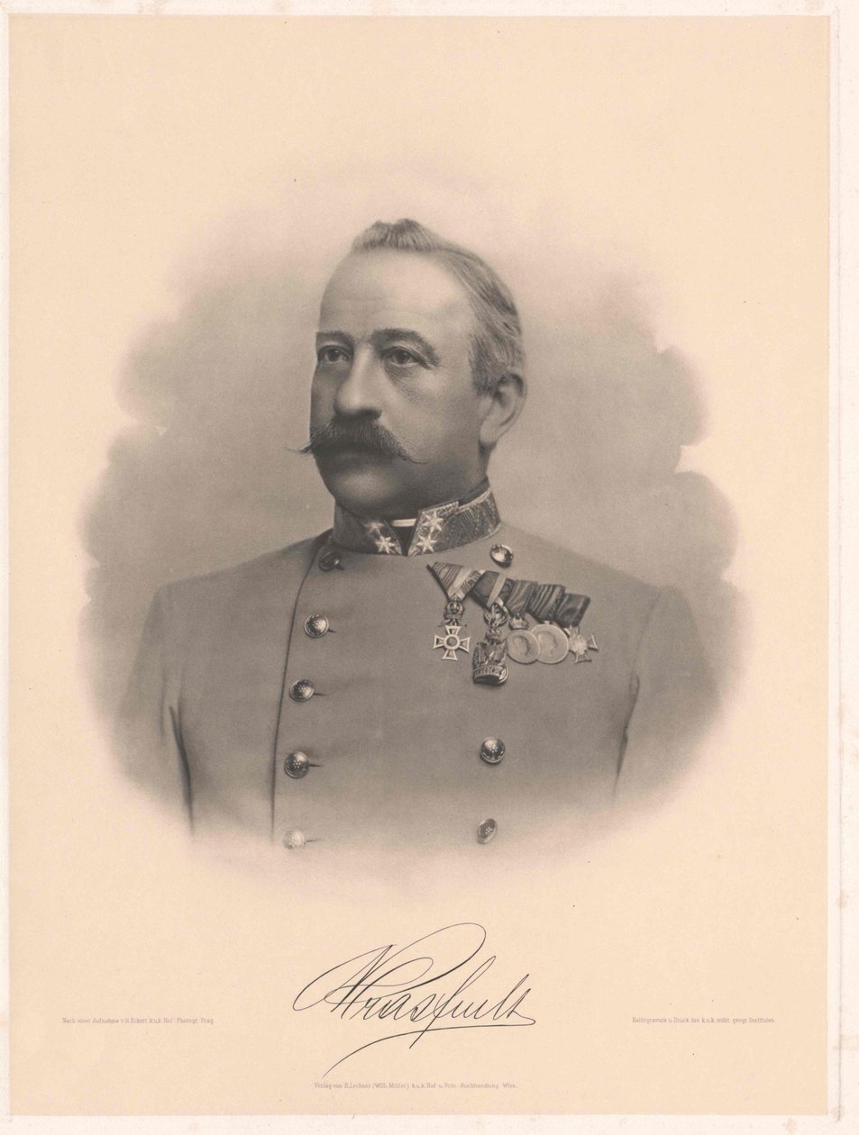 Ambros Ritter von Mras (imprimir) de Artist Unknown