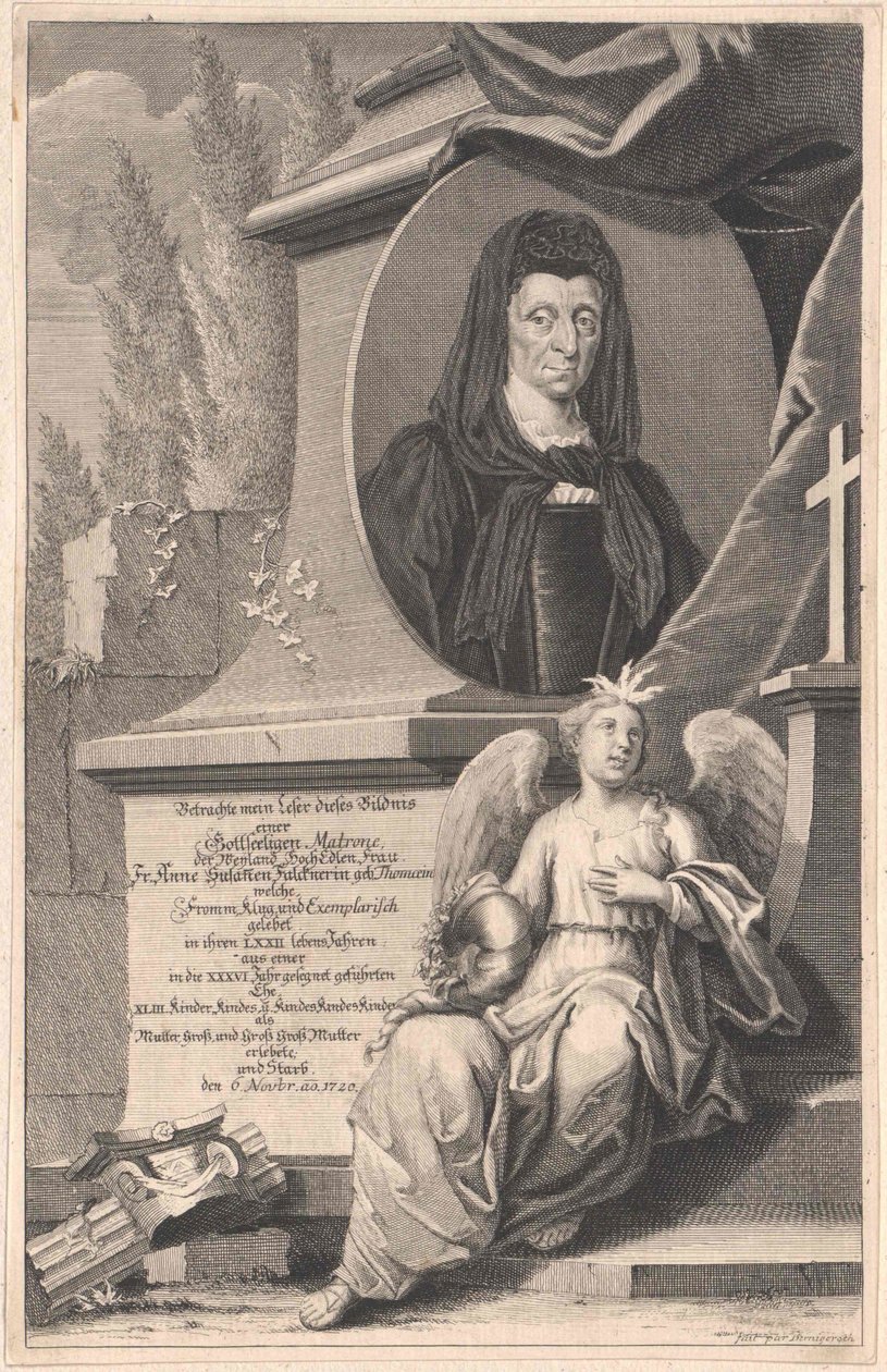 Anne Susanna Thomae (imprimir) de Artist Unknown