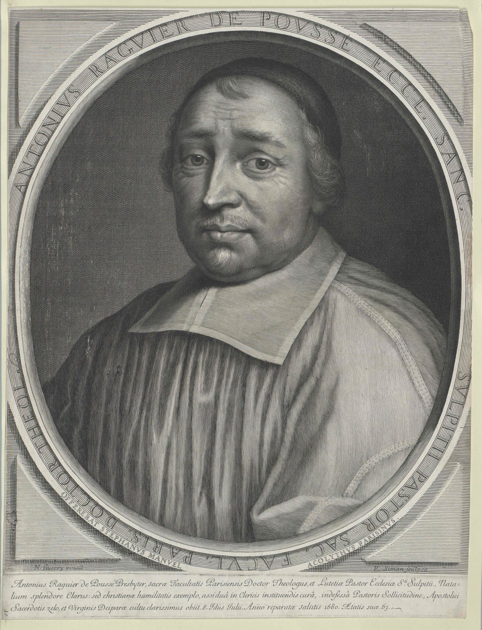 Antoine Raguier de Pouss00000000 (impresión) de Artist Unknown