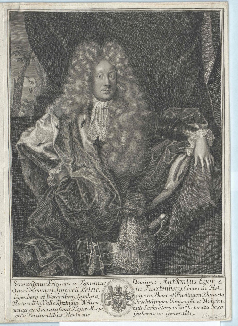 Anton Egon conde de Fuerstenberg de Artist Unknown
