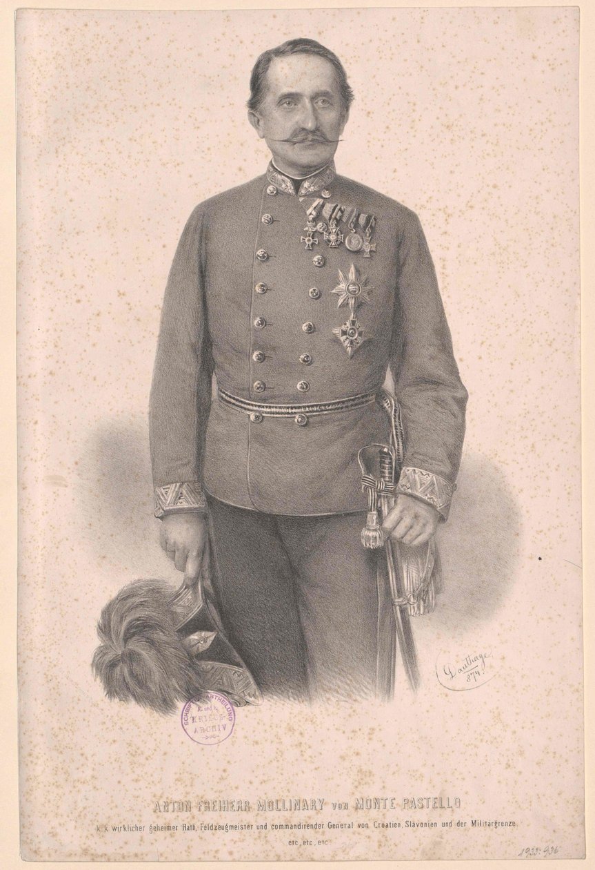 Anton barón Mollinary de Monte Pastello de Artist Unknown