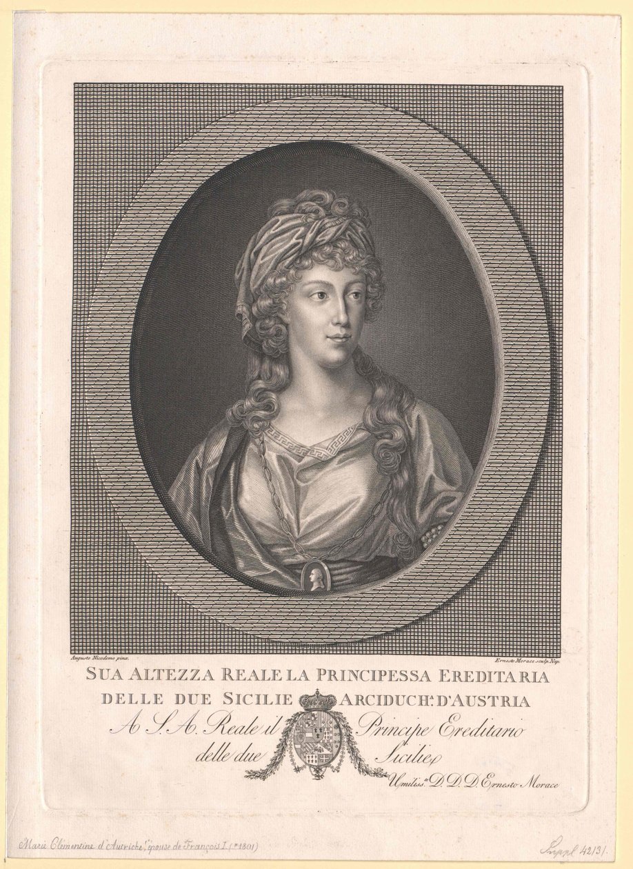 Archiduquesa de Austria Clementina (imprimir) de Artist Unknown