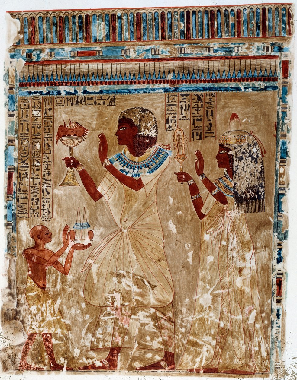 Art Egypt: trajes de fiesta. Símil universitario de la tumba de Nefer-Hotep a Tebas de Artist Unknown