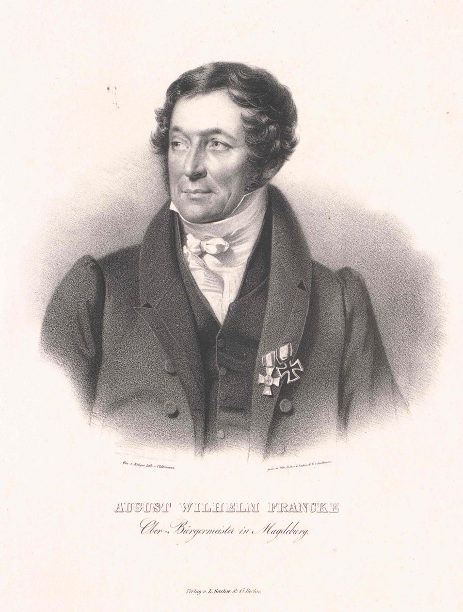 August Wilhelm Francke (imprimir) de Artist Unknown