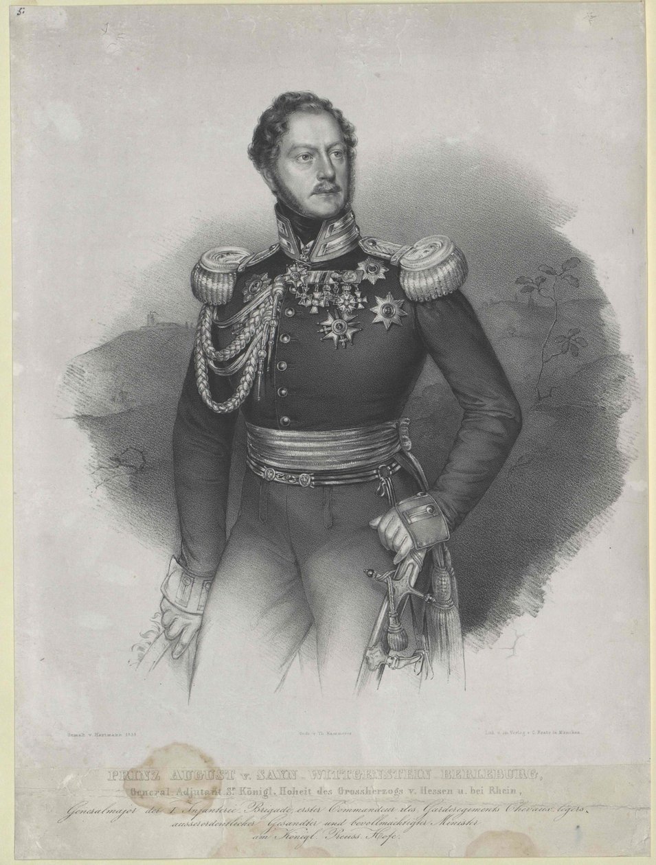 Príncipe Augusto Sayn-Wittgenstein-Berleburg de Artist Unknown